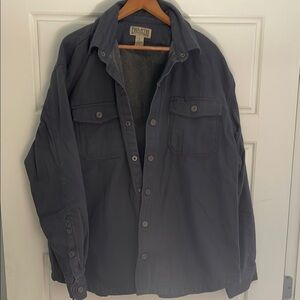 Duluth Trading Co Gray Lightweight Shirt Jacket